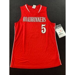 Alleson Athletic Roadrunners Red Number 5 Women's Basketball Jersey Size M